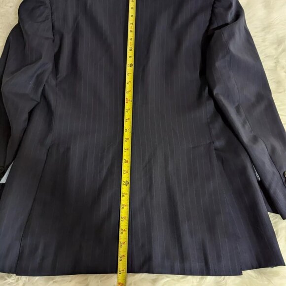 Cad & The Dandy Jacket Mens 50 (check last photo) Pinstripe Wool Blazer Bespoke - Picture 12 of 16